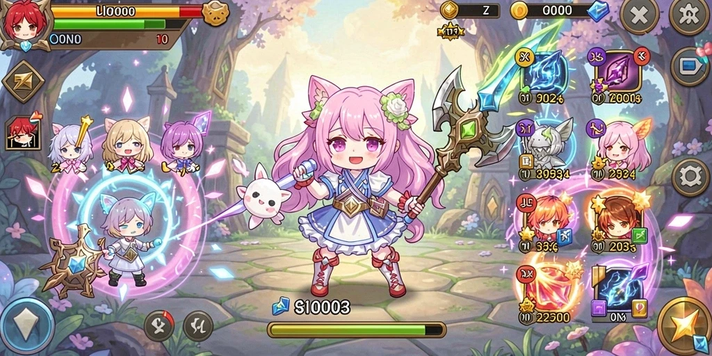 Tampilan gameplay yang menarik dan interaktif.