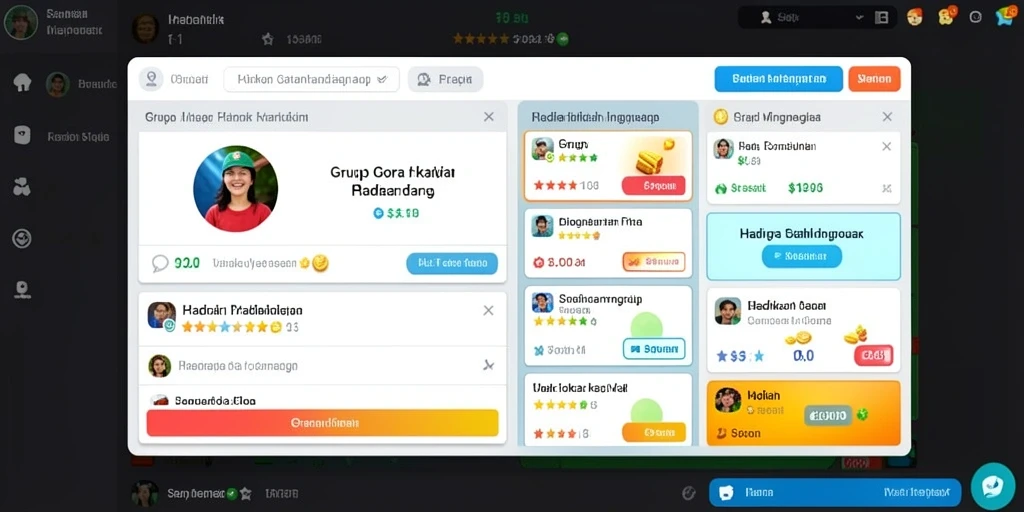 Tampilan layar utama C8VIP yang menarik.
