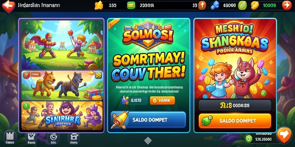 Tampilan antarmuka game yang menarik dan mudah dinavigasi.