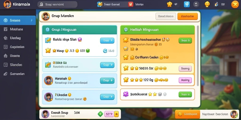 Tampilan antarmuka yang menarik dan sederhana.