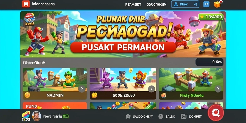 Tampilan awal aplikasi LUCKSVIP yang menarik.
