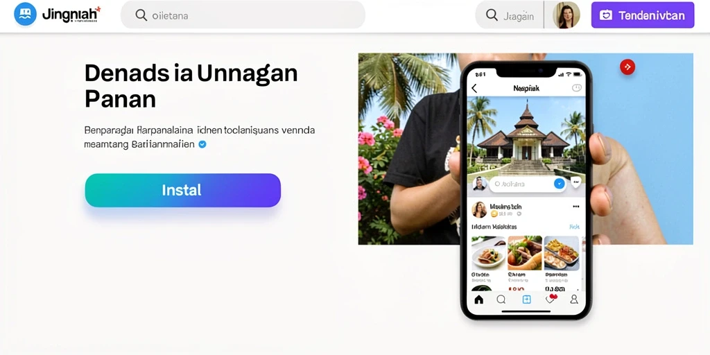 Tampilan awal yang menarik dan ramah pengguna.