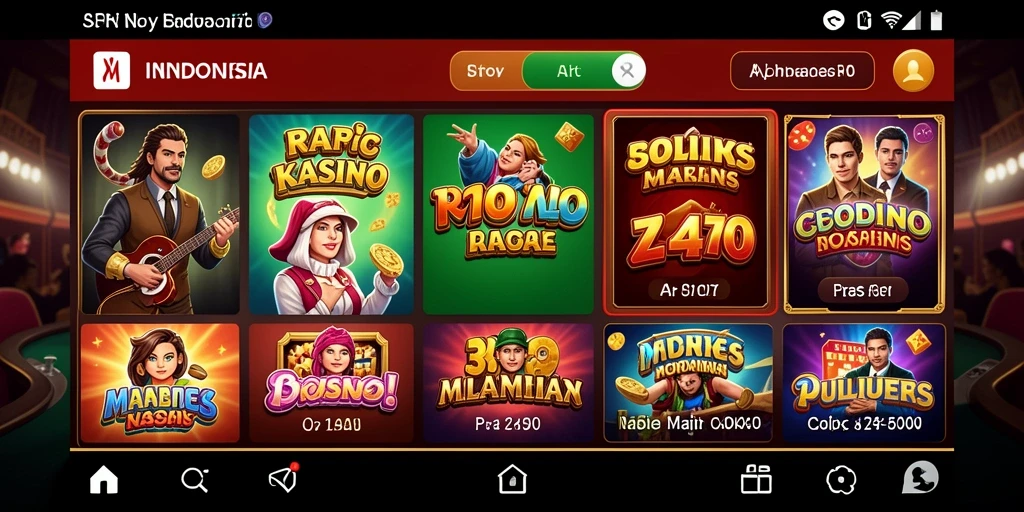 Tampilan antarmuka game yang menarik.