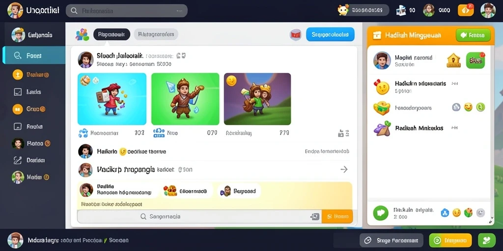 Screenshot menampilkan antarmuka permainan yang menarik.