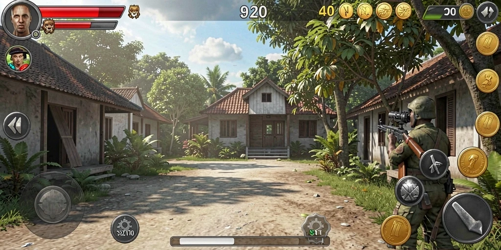 Tangkapan layar menunjukkan gameplay yang menegangkan.