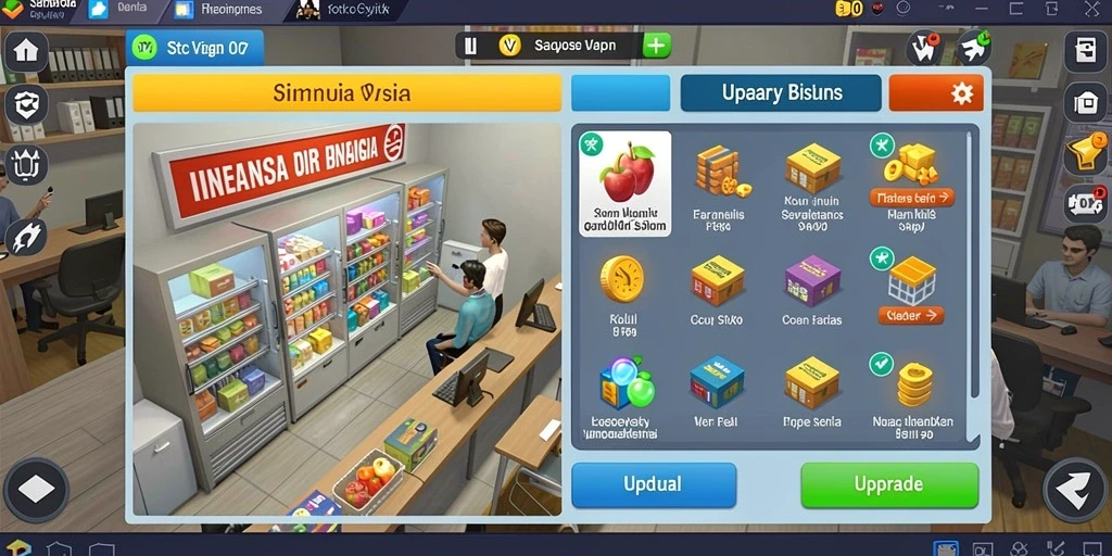Tampilan menu utama yang menarik dan user-friendly.